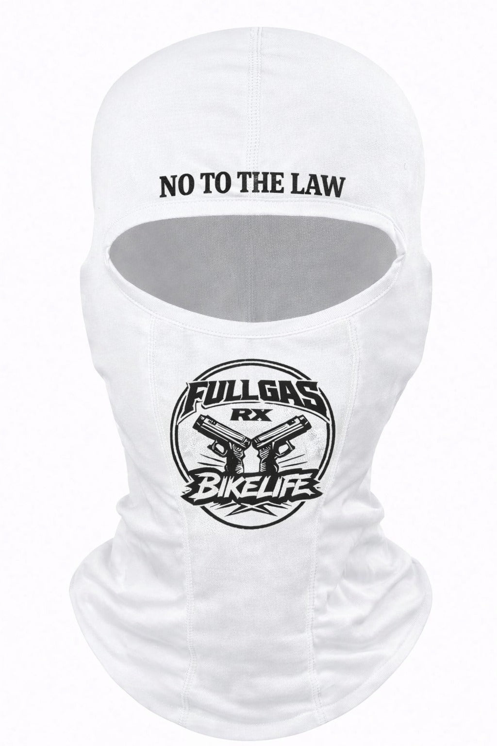 Pasamontañas FullGas RX – BikeLife Edition (Negro y Blanco)