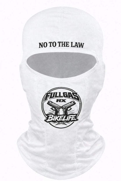 Pasamontañas FullGas RX – BikeLife Edition (Negro y Blanco)